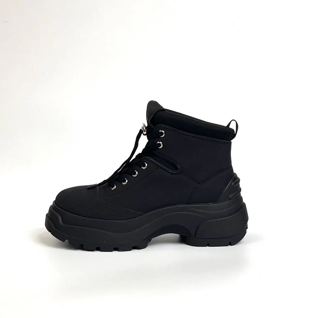 厚底短靴圆头潮酷女靴低筒靴秋冬百搭马丁靴CKW  9082-22