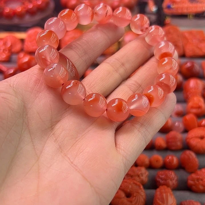 南红玛瑙未镶嵌南红手链