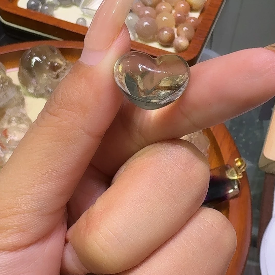 未镶嵌颈饰水晶安**^爱心