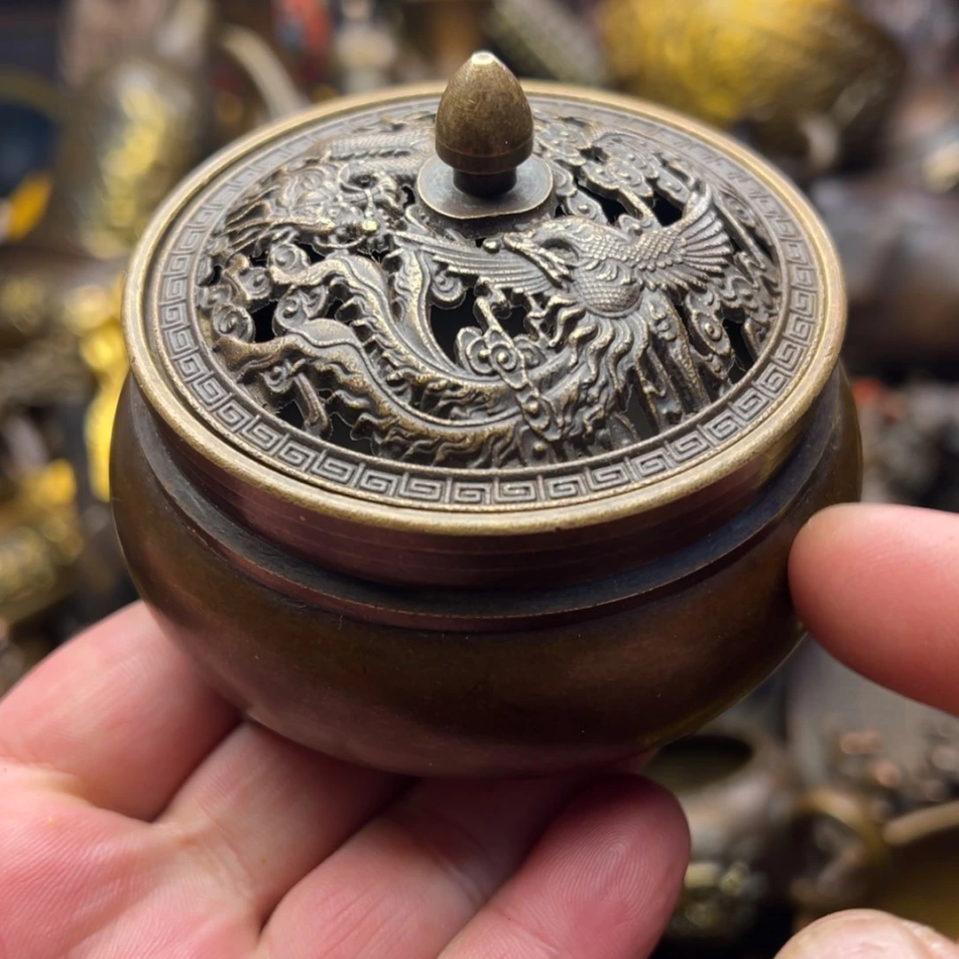 茶壶香炉铜器摆件