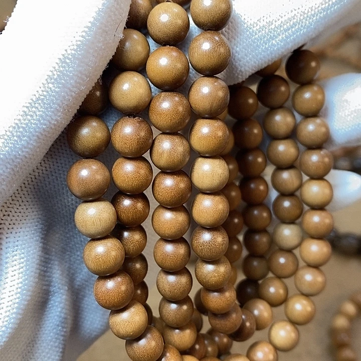 檀香木正区黑肉顺纹印度迈索尔老山檀香8mm/108