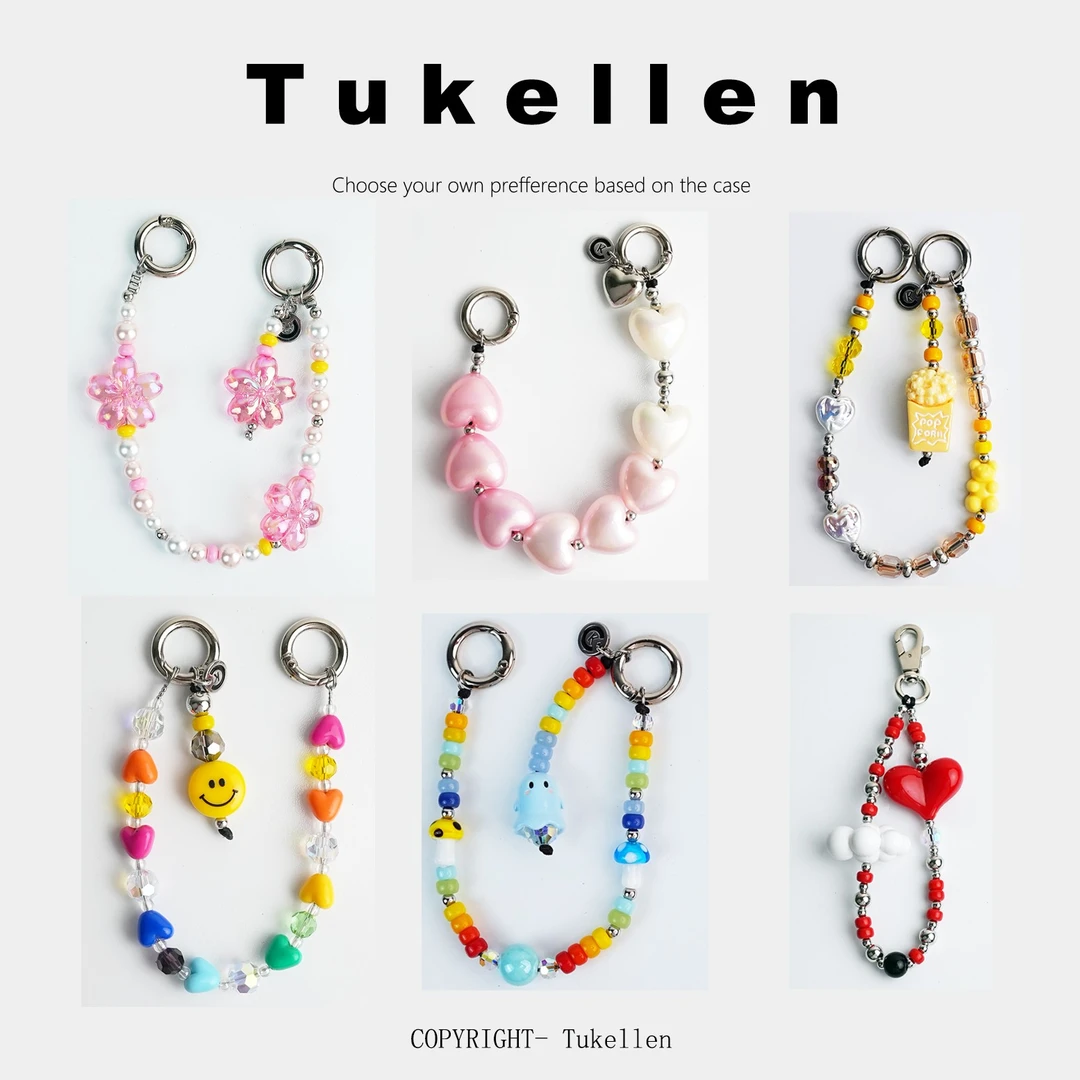 原创韩国ins小众挂件手机链条钥匙扣包包搭配链适用苹果华为小米