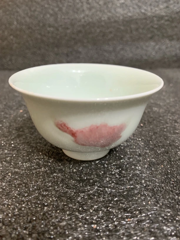 釉面红三鱼主人杯