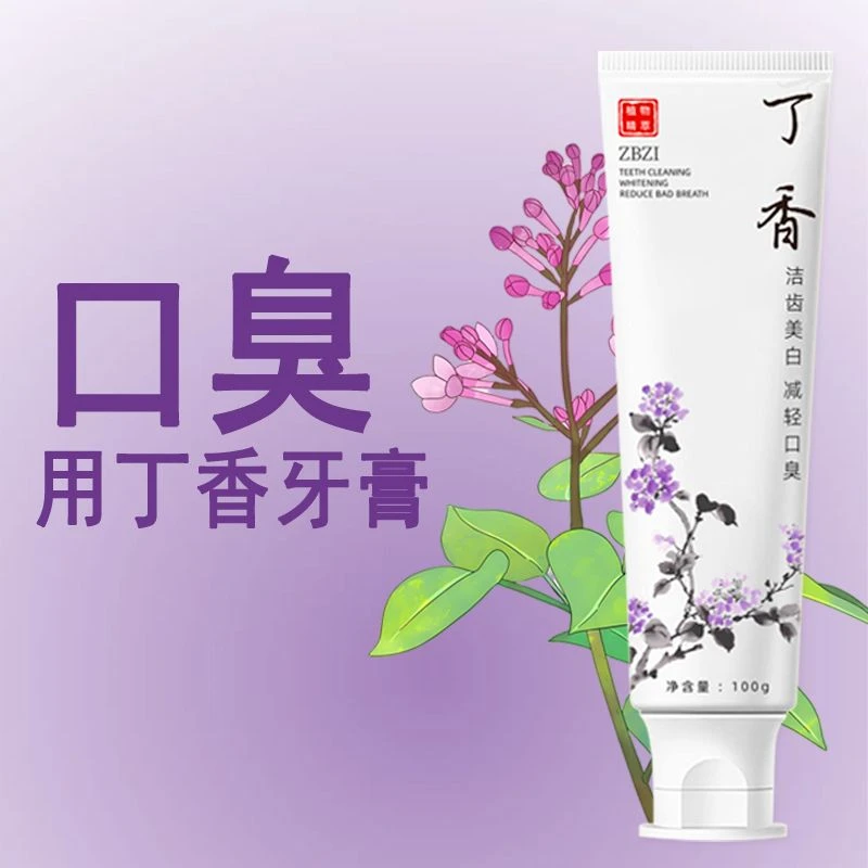 ZBZI丁香含氟牙膏美白去黄去口臭男士专用去烟渍女士成人清新口气
