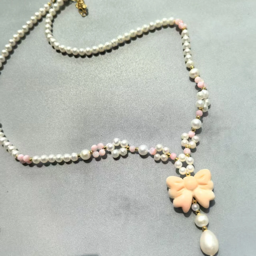 非金属涤纶项链 蝶贝锁骨链璎珞宋制汉服配饰