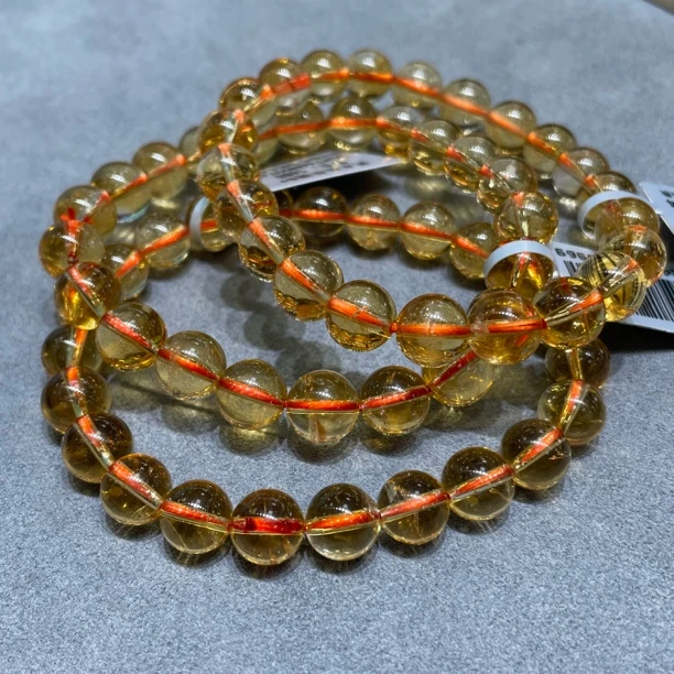 【书记甄选】天然黄水晶单圈手链 多样性发一件 约8mm gck744