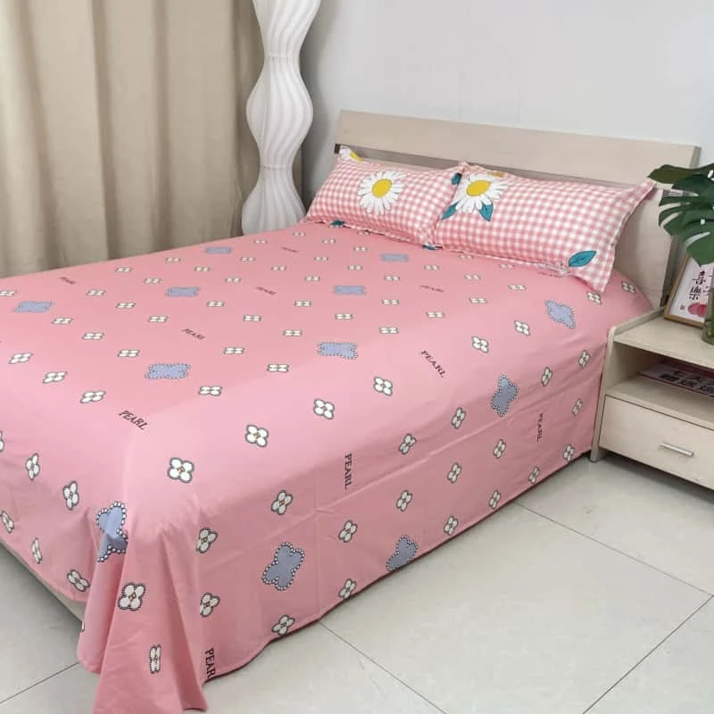 纯棉床单月亮全棉加厚可裸睡斜纹精梳细纱单人双人大床亲肤不掉色