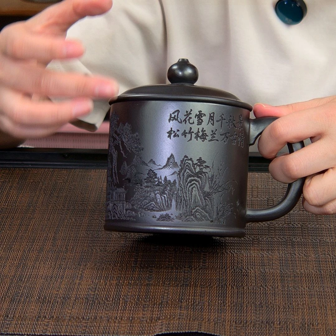 茶杯紫砂高货放漏