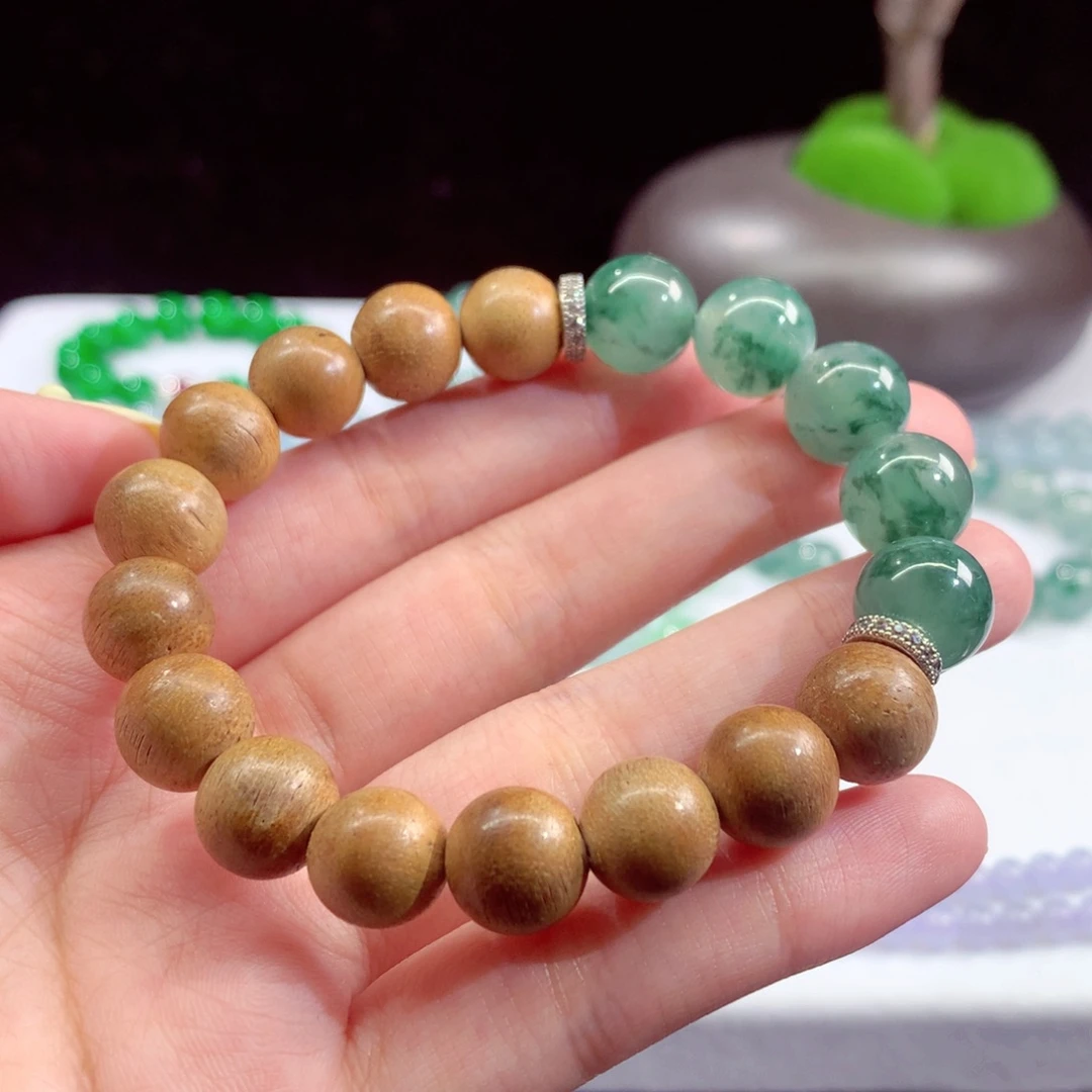 翡翠未镶嵌手串天然翡翠