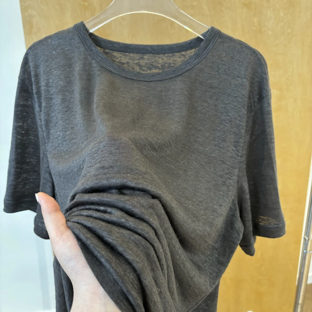 【柳条儿】搭子也在要的60支100%汉麻男士T恤短袖