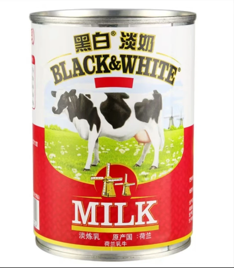 【有效期至6月29日】黑白全脂淡奶（淡炼乳）