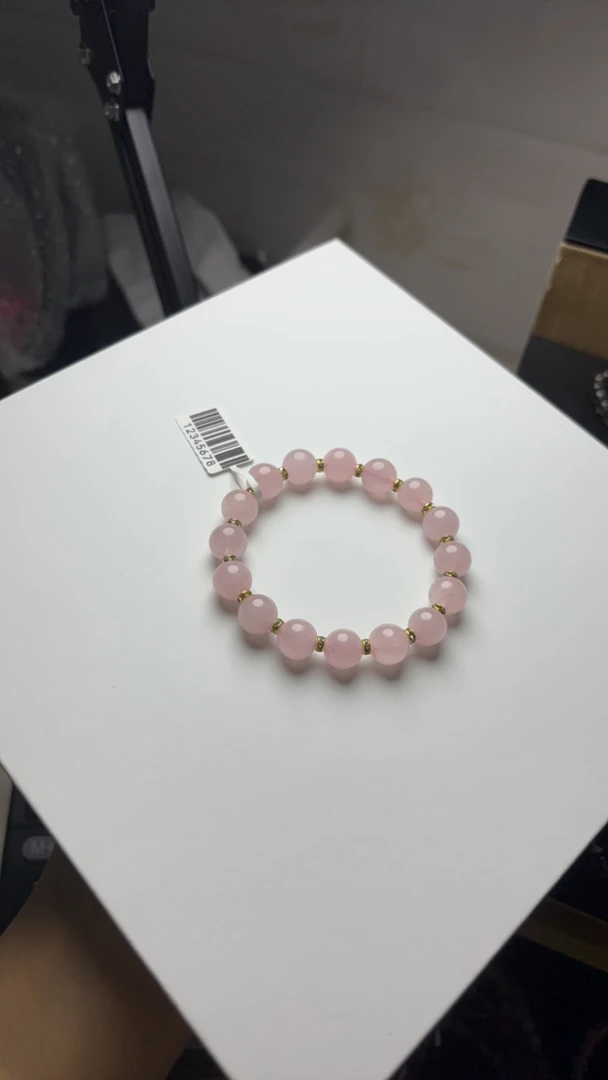 天然粉水晶卡10+甜美清新