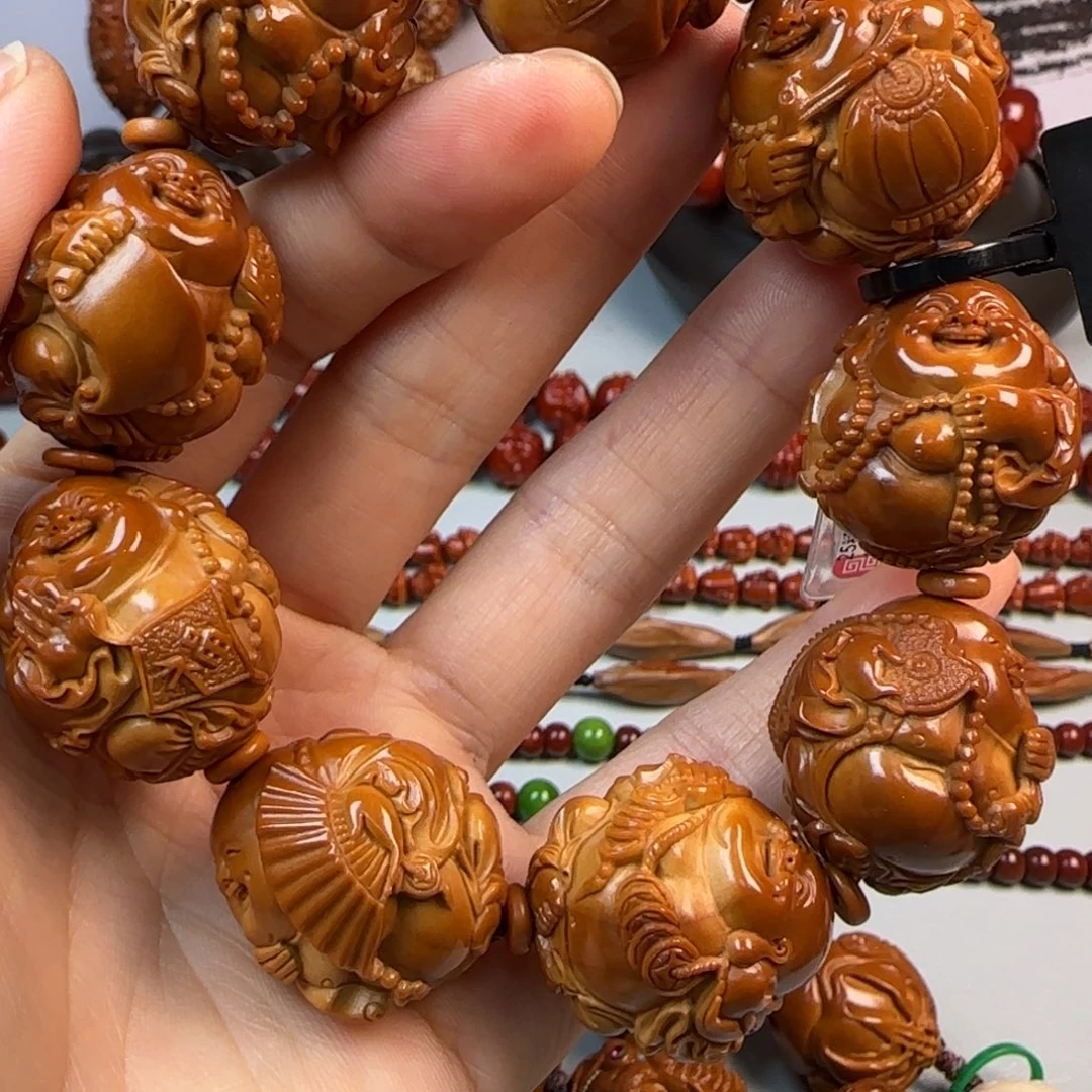手串/手链橄榄核25大核八宝弥勒手串