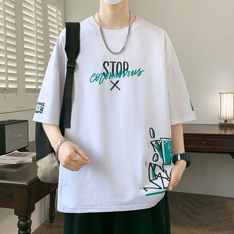 夏季短袖t恤男孩13初中高中学生15青少年大童休闲夏装16圆领上衣