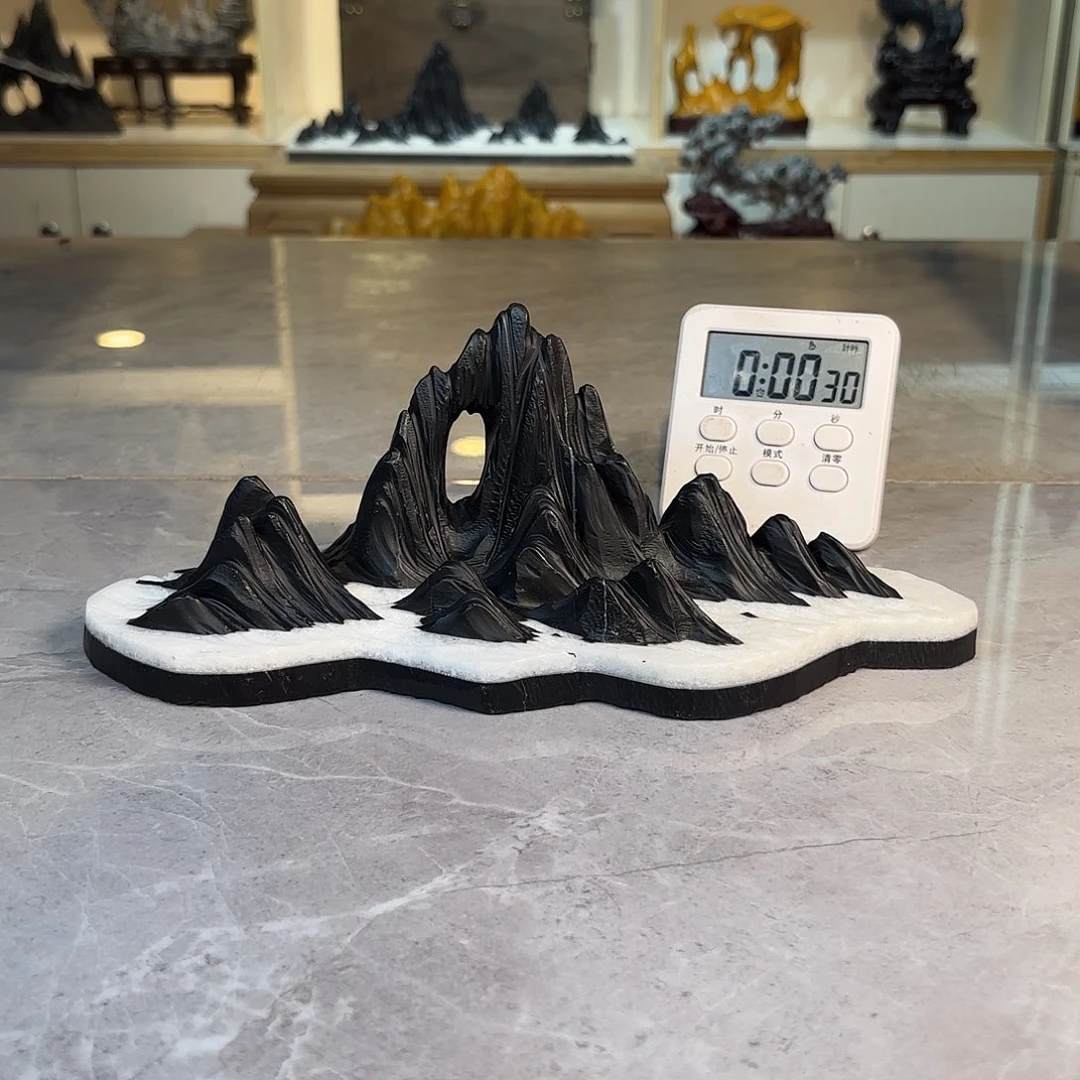 压***造灵璧石手工雕刻奇石摆件