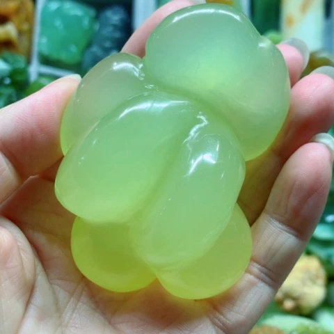 蛇纹石玉未镶嵌手把件