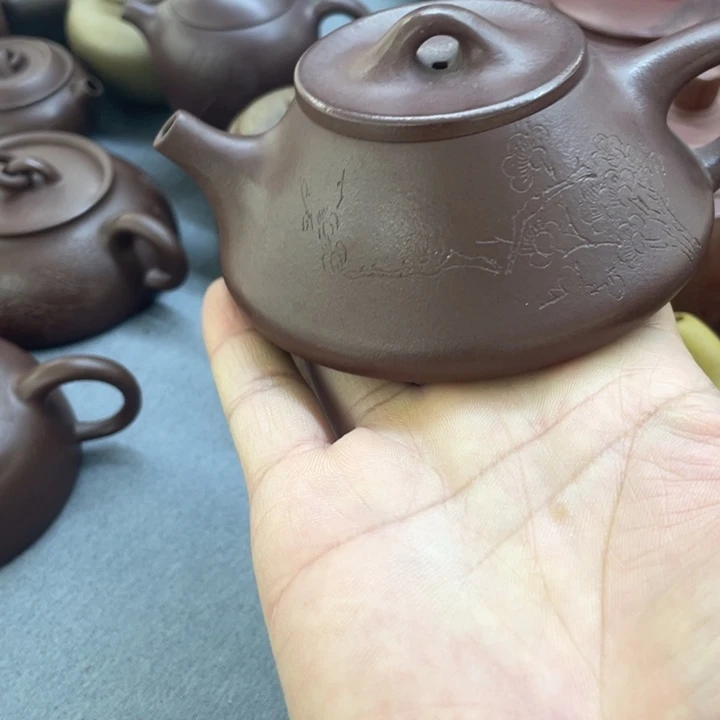 紫砂茶壶微瑕壶石瓢150cc