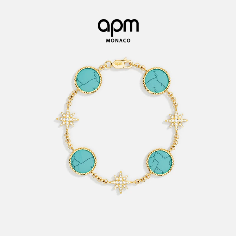 APM Monaco 湖蓝色手链氛围感时尚气质精致饰品明星同款饰品