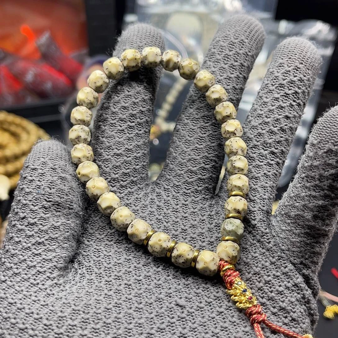 星月菩提手串无相双银标手串