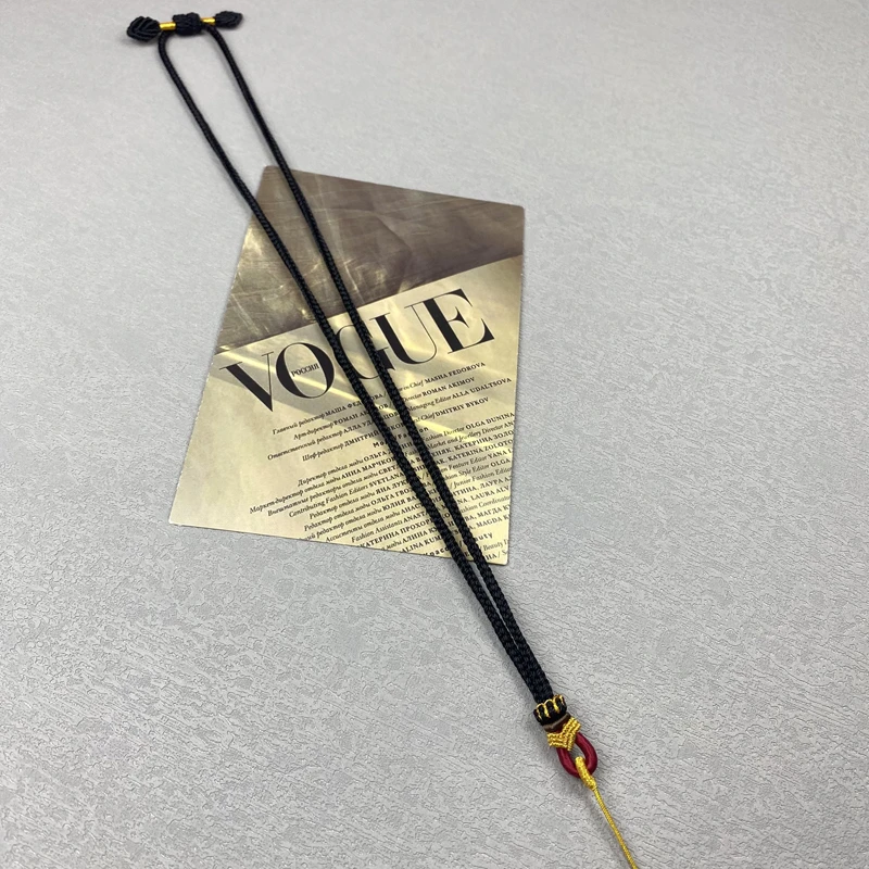 纯手工编织项链吊坠绳圆柱平安扣八股男女高档调节挂绳