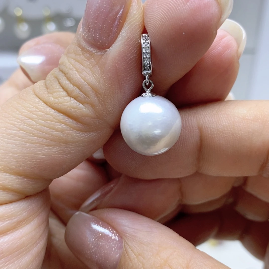 淡水珍珠颈饰银S925镶嵌