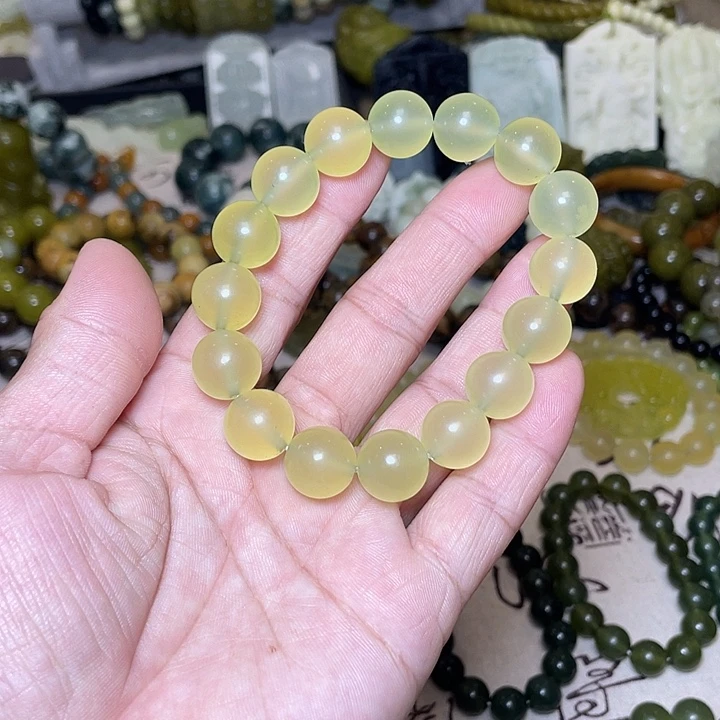 蛇纹石玉未镶嵌手链