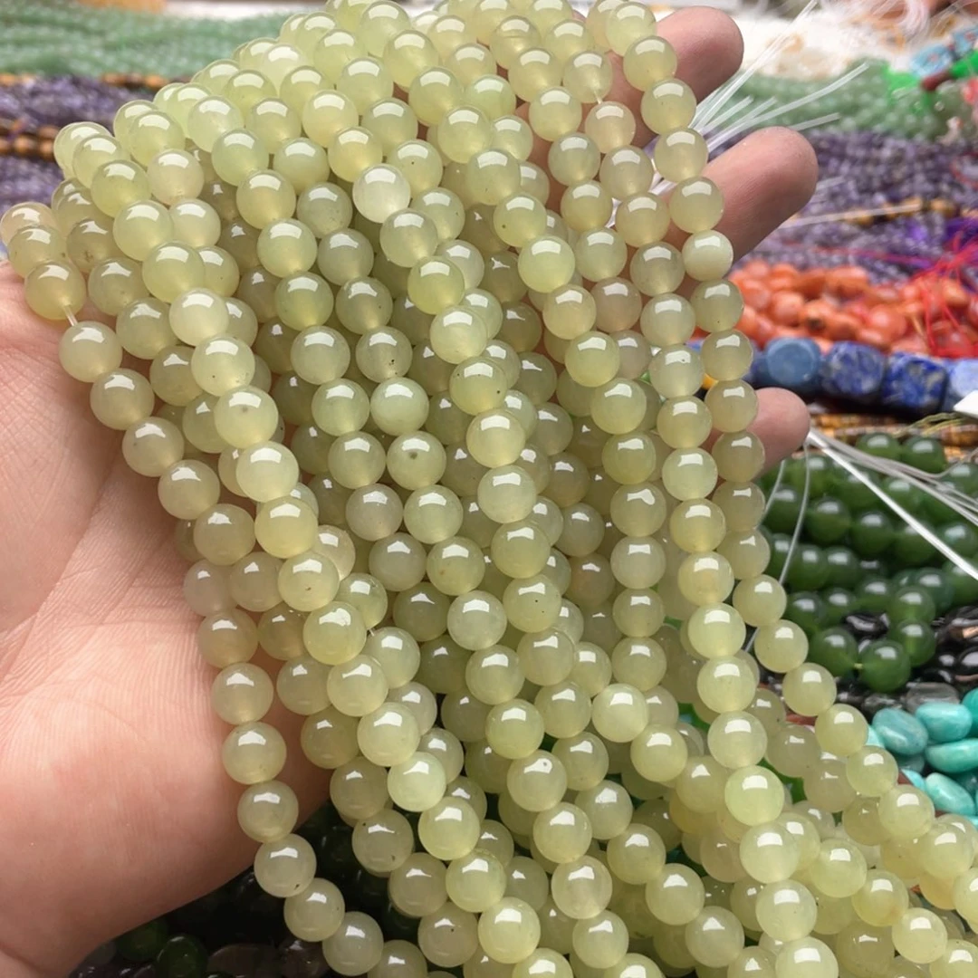 玛瑙/玉髓合金珠宝半成品两条装卡8mm天清冻圆珠