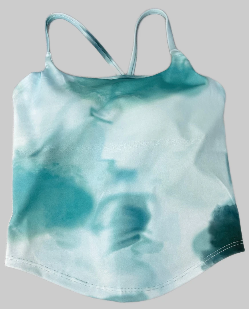 扎染碎花极简风瑜伽运动吊带背心