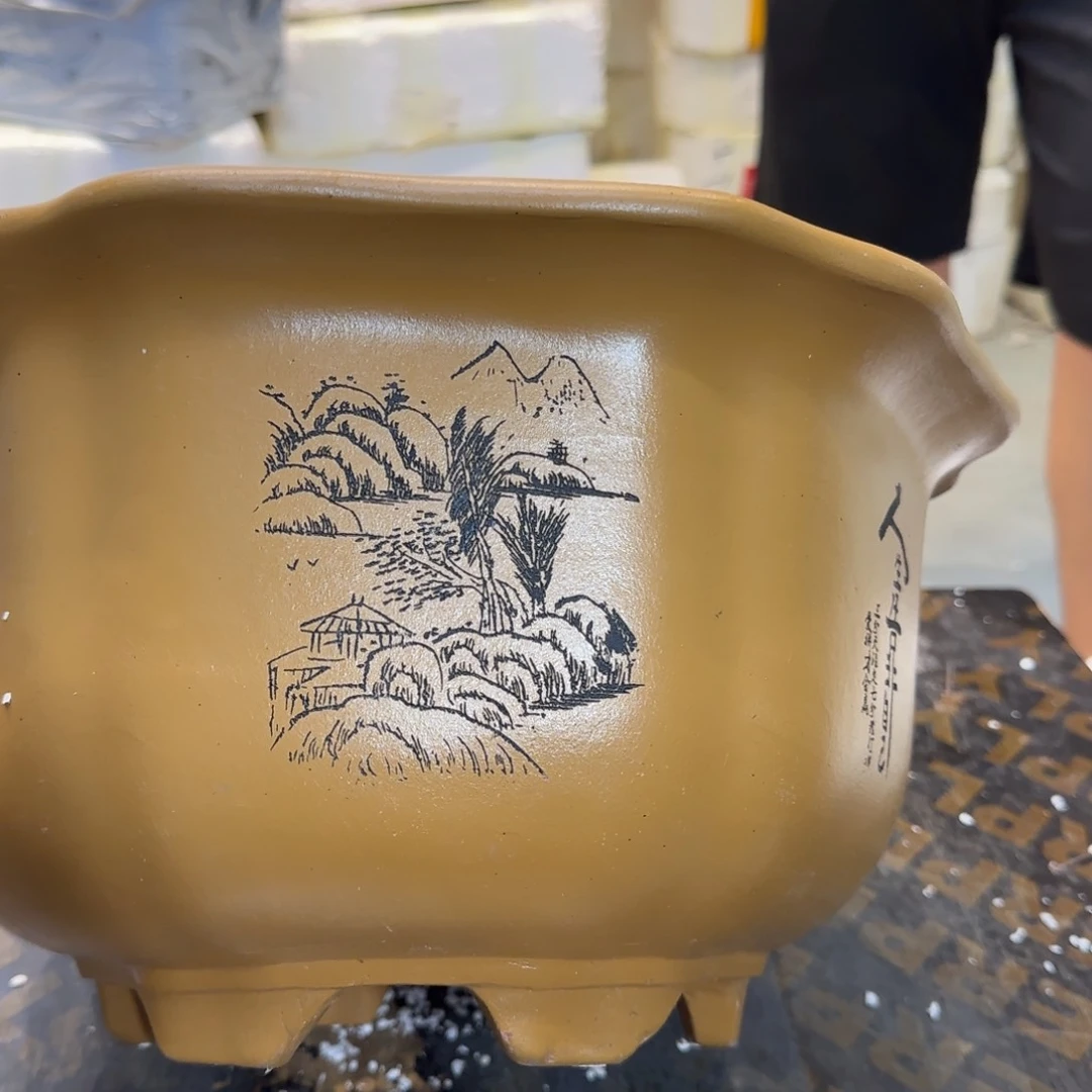 紫砂花盆口径27厘米