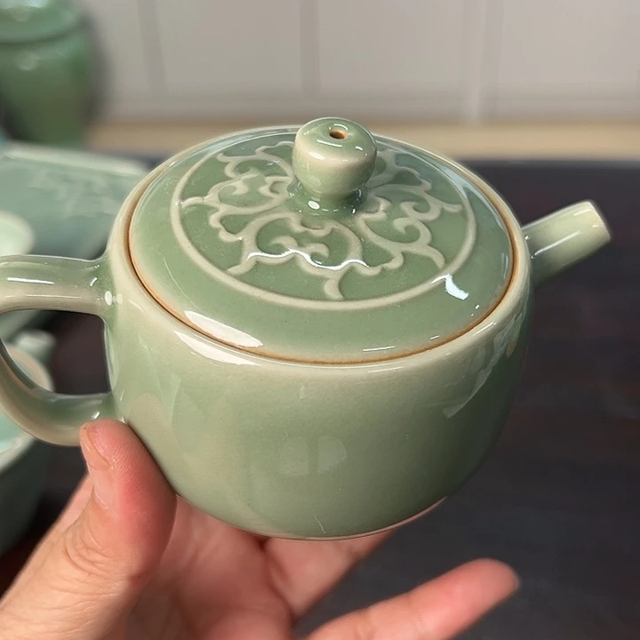 龙泉云间青瓷小米茶器
