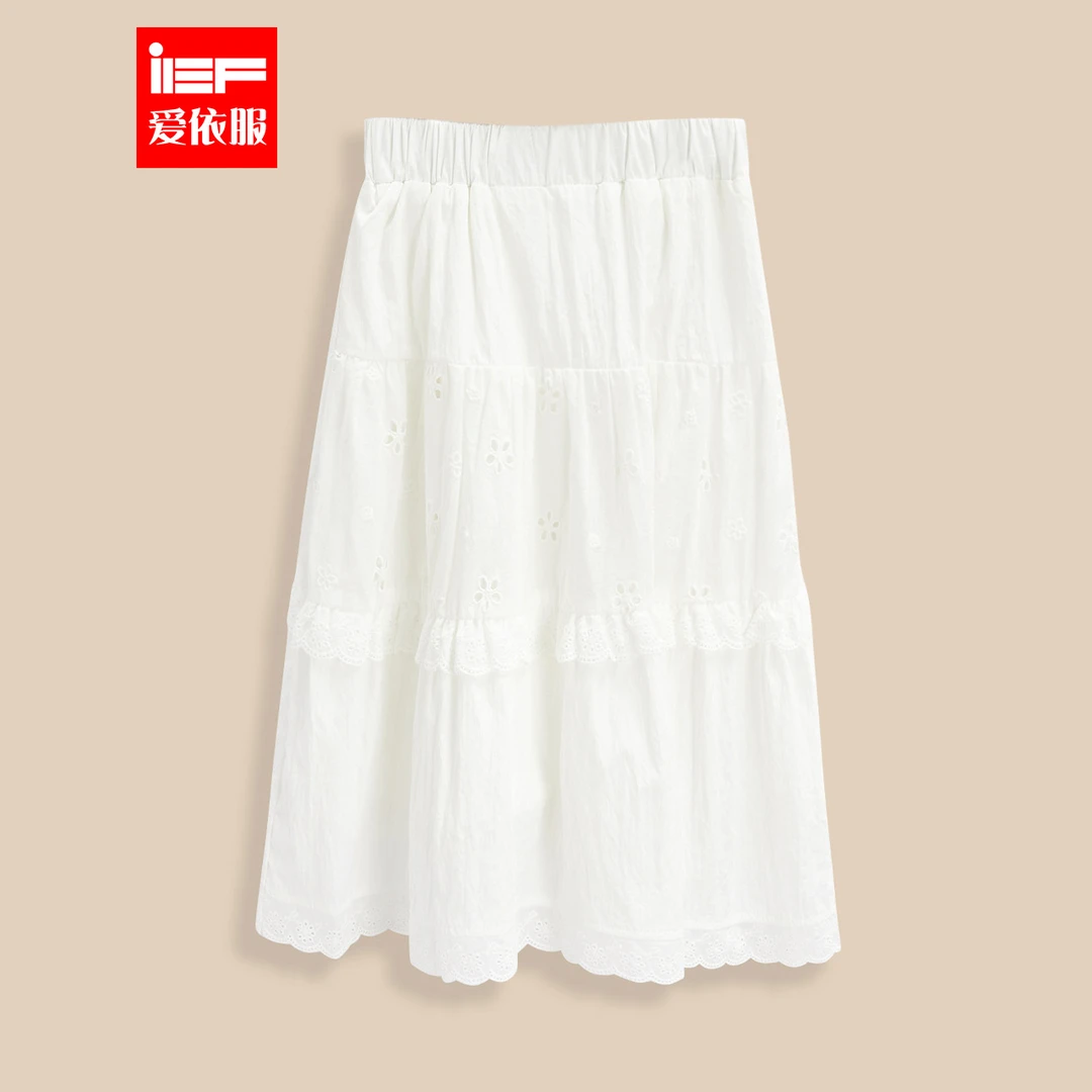 【童装】IEF/爱依服2025年女童洋气韩版女孩时尚夏季半身裙