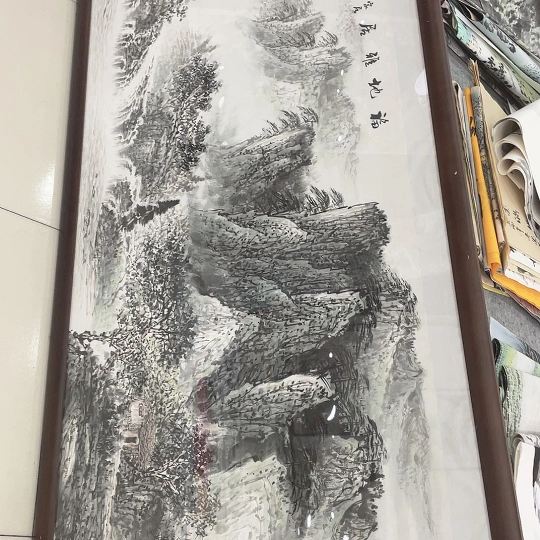 国画纯手绘山水花鸟