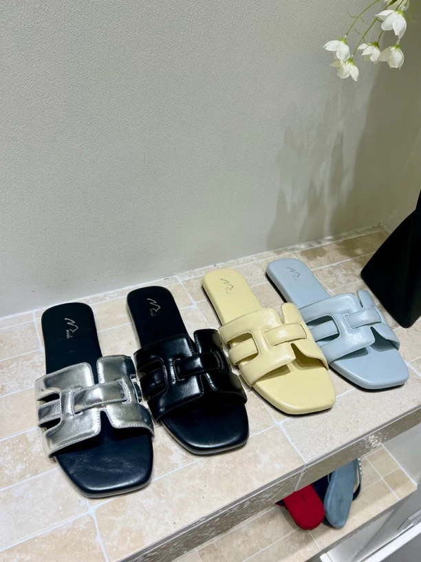 低跟凉拖鞋夏季韩版ins风拖鞋外穿时尚休闲一字拖868-5