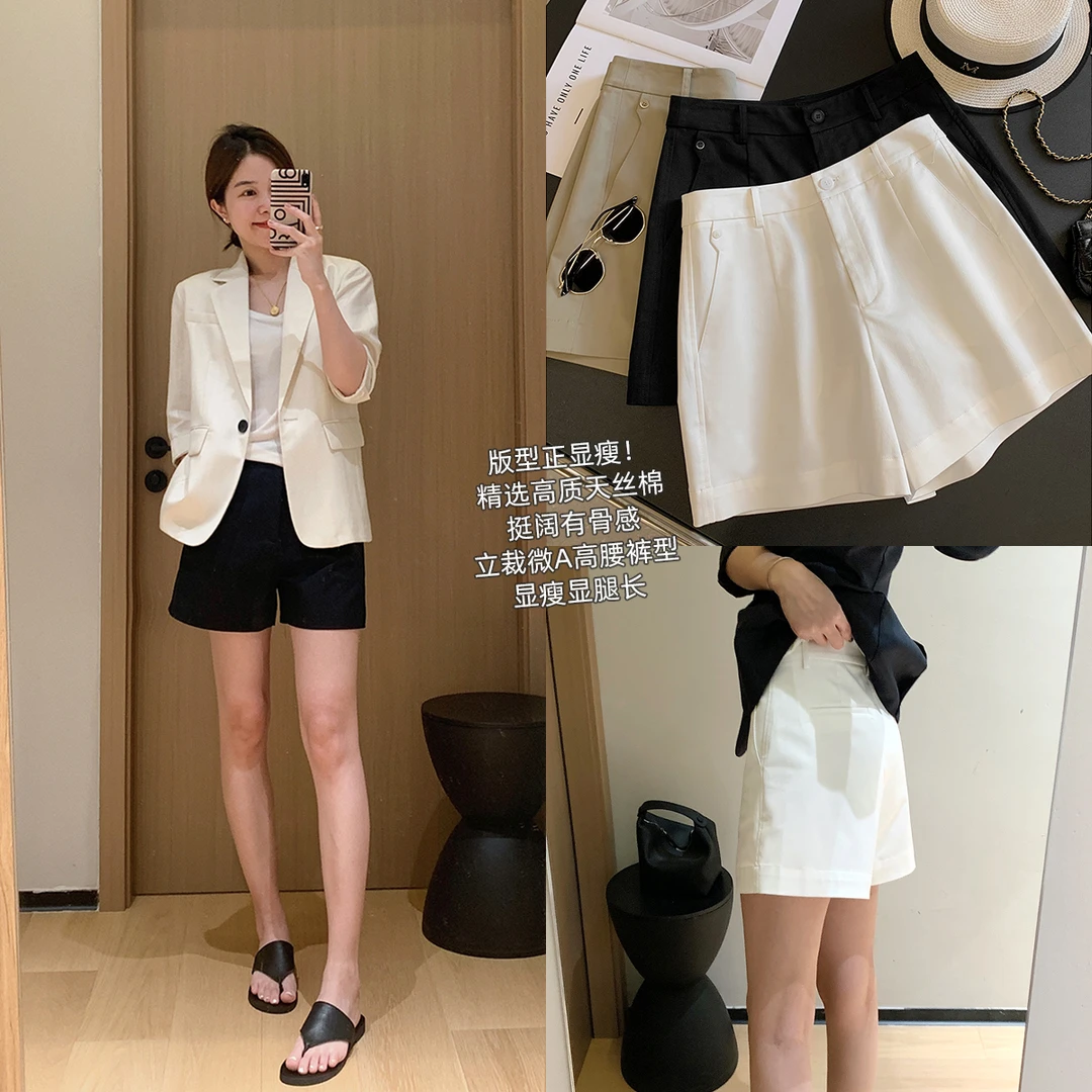 大叮自制【显瘦版型正】高质天S棉短裤立裁立体A字西装裤！K2091