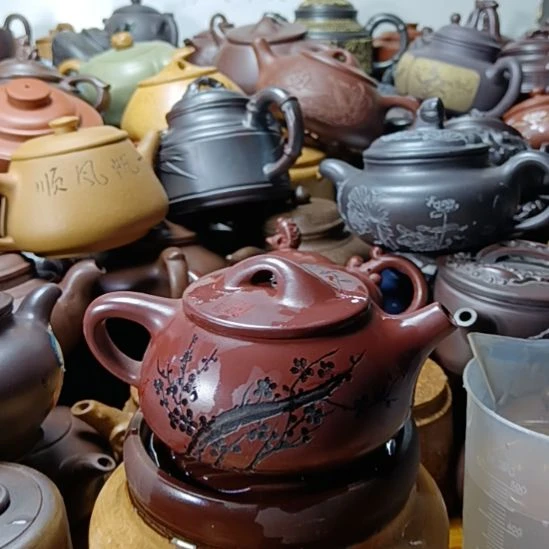 茶壶紫砂宜兴原矿金龙血砂柴烧手工300cc紫砂壶