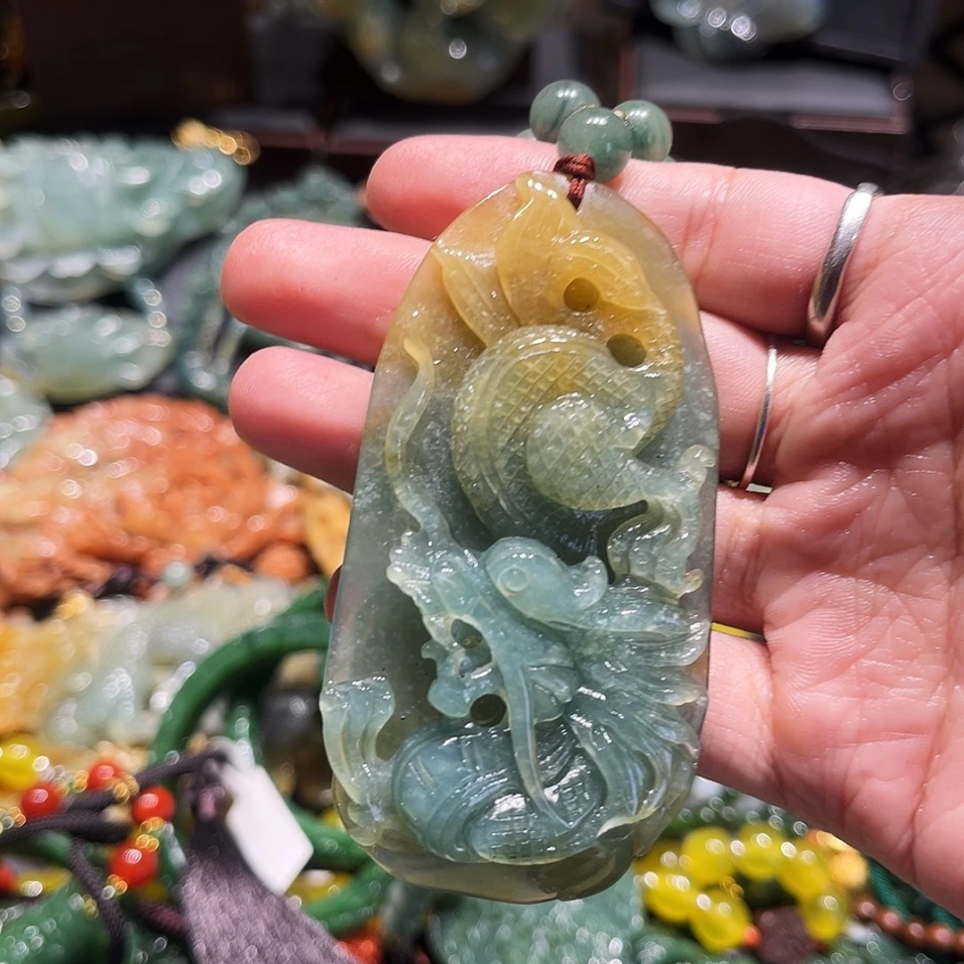 未镶嵌岫玉毛衣链