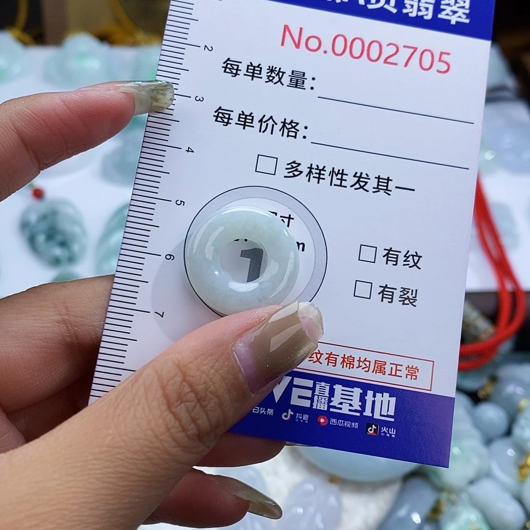 翡翠未镶嵌颈饰2705