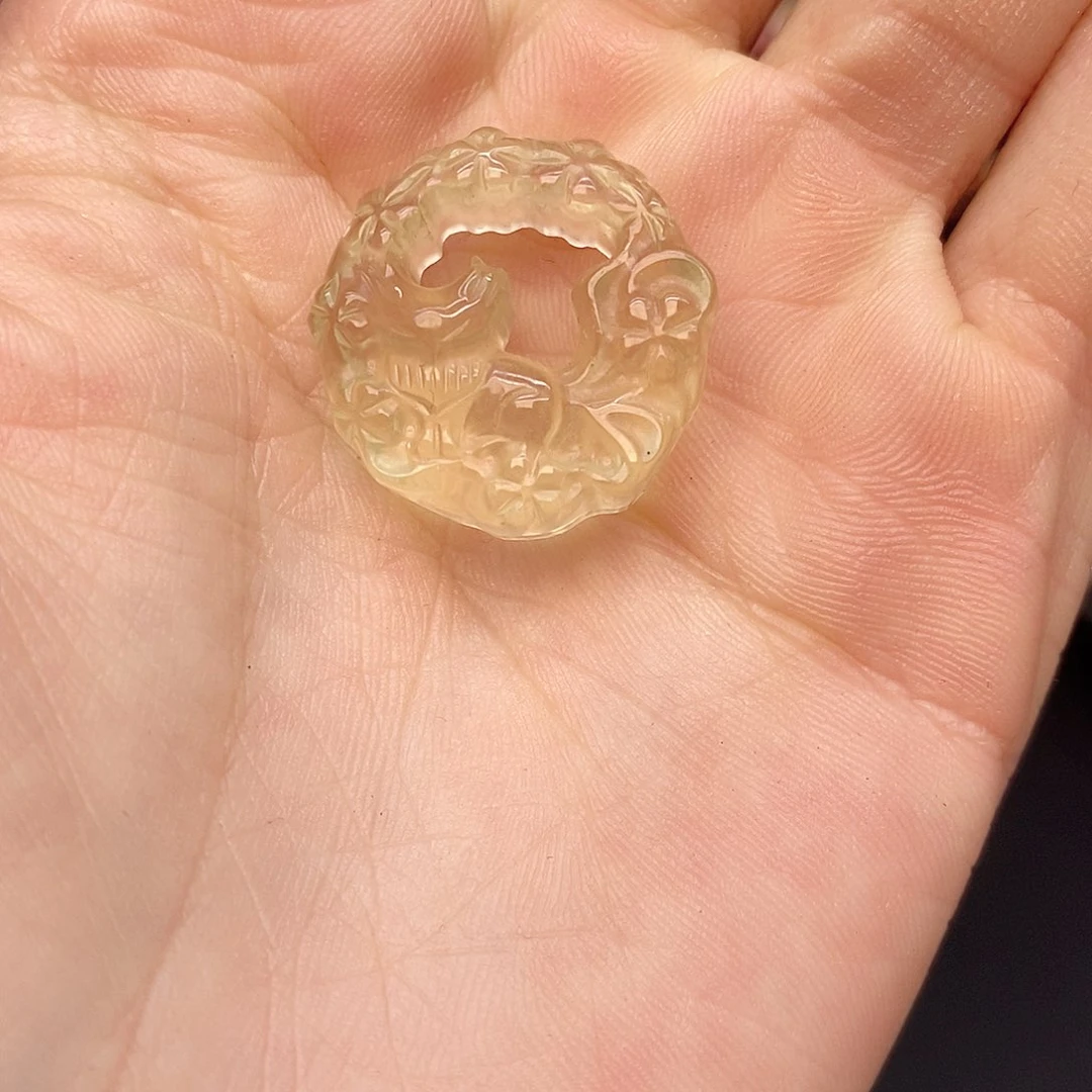 水晶手链未镶嵌苏*30黄水晶狐狸