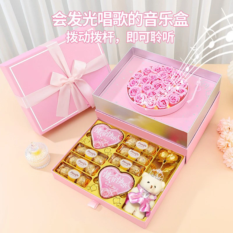 Dove/德芙创意巧克力礼盒装送女友老婆媳妇女生日圣诞节糖果礼物