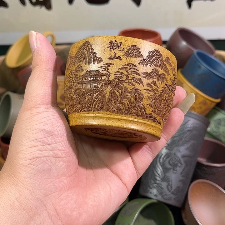 茶杯紫砂全手工紫砂主人杯