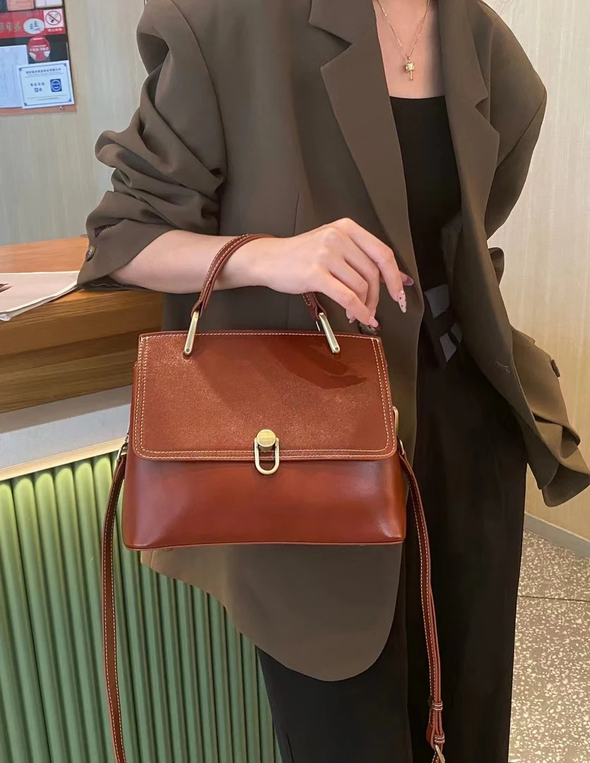 甄皮堂3033#头层植鞣牛皮、经典百搭爆款