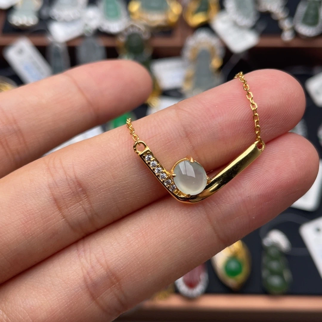 翡翠银S925镶嵌戒指1111