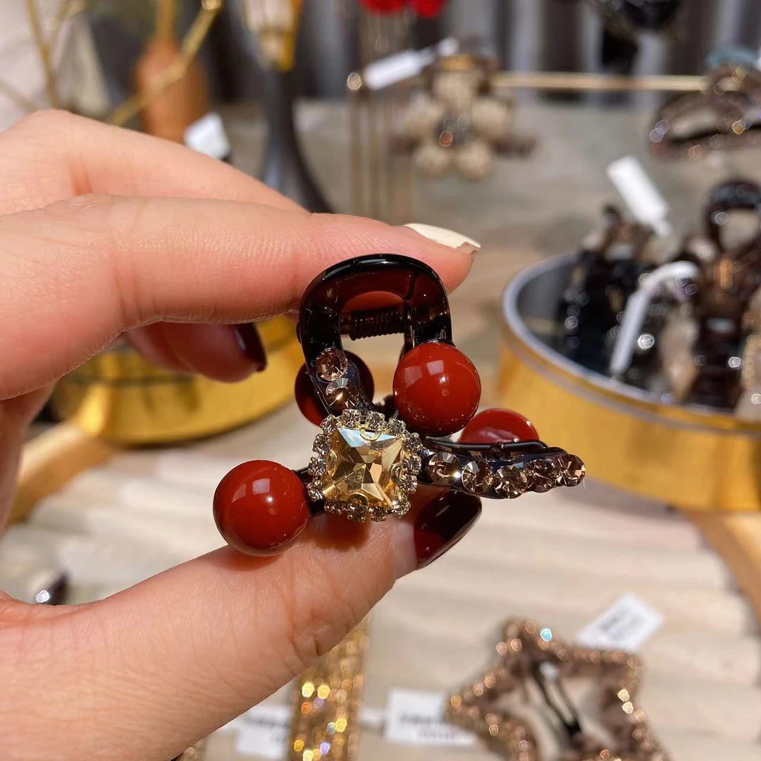 M1605新款红色小夹子红豆过年款