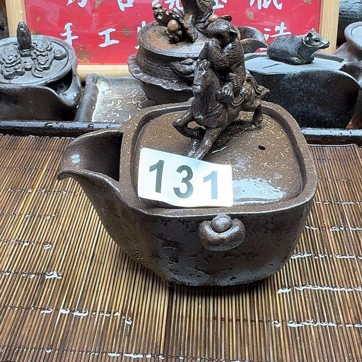 纯手工制作粗陶茶具
