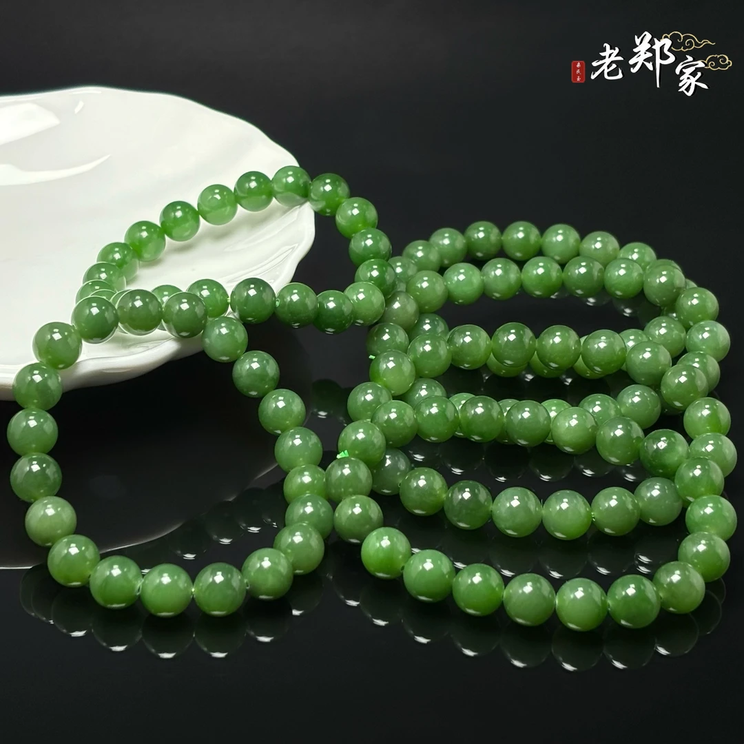 【老郑家】和田玉手串 多样性发一件 约9mm+