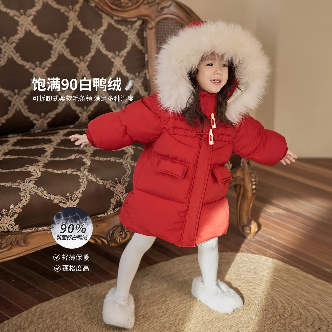 小O宝Okids童装【雪花飘飘】保暖羽绒服阻扰寒冬入侵 YDD328313