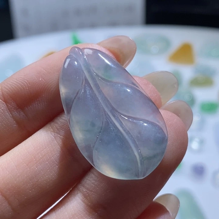 定制翡翠未镶嵌叶子