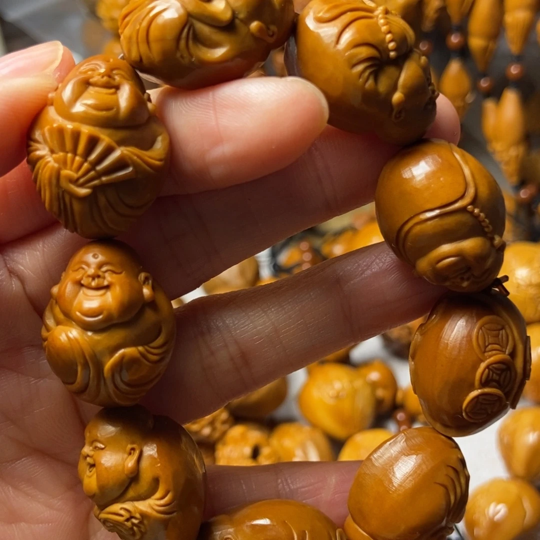 橄榄核手串/手链鲨鱼背弥勒