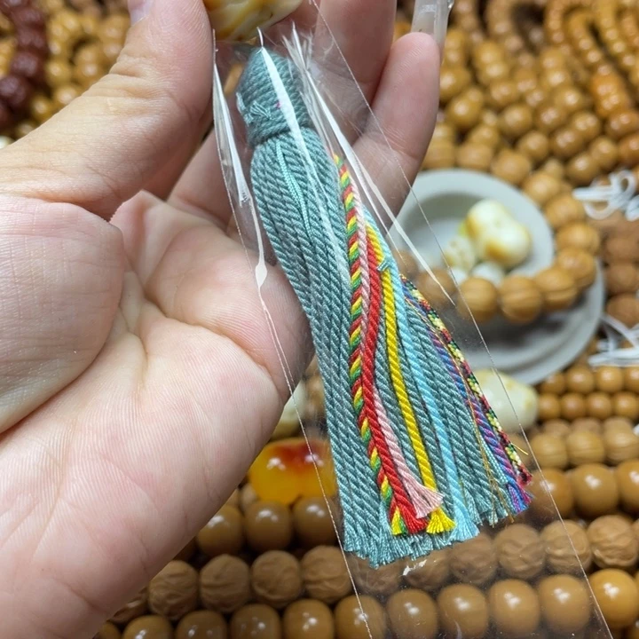 ﹌***猴头核桃手串富甲加流苏