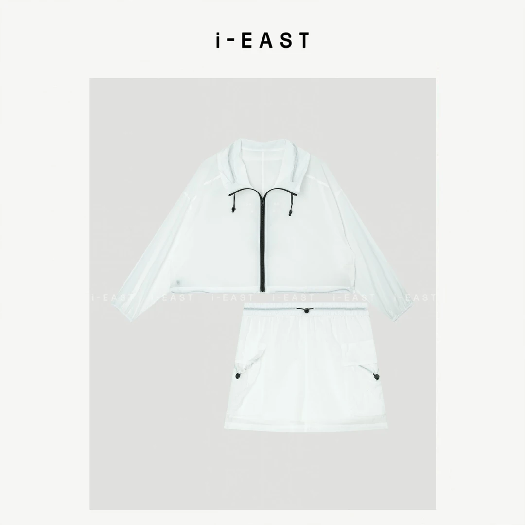 i-EAST QQ 白昼海岸~ 气质简约运动系防晒套装-5X TZ78695